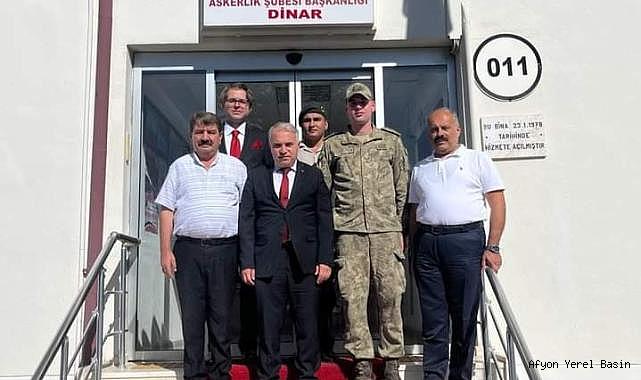 DİNAR ASKERLİK ŞUBESİNE ZİYARETTE BULUNDULAR.
