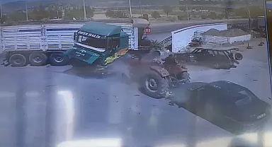 Dinar'da 4 Araç Çarpıştı: 1 yaralı