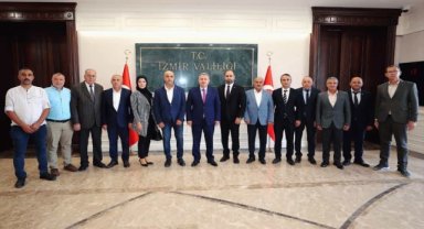 Hak-İş İzmir İl Başkanı Şimşek'ten Vali Elban'a ziyaret