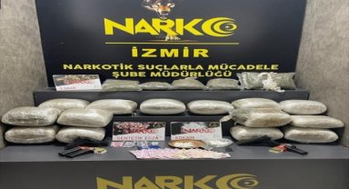 İzmir'de yaklaşık 20 kilo uyuşturucu ele geçirildi, bir şüpheli tutuklandı
