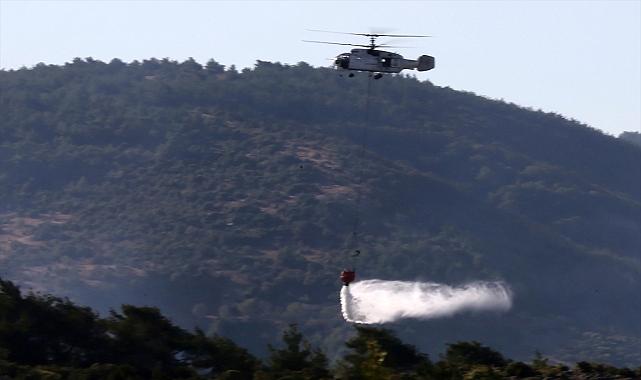 Manisa'nın Soma ilçesindeki orman yangını kontrol altına alındı