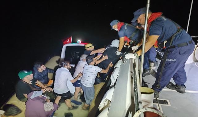 Muğla açıklarında 18 düzensiz göçmen kurtarıldı
