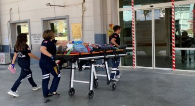 Nazilli'de devrilen bisikletin sürücüsü yaralandı