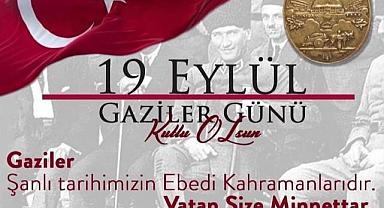Veli Özcan, 19 Eylül Gaziler Günü dolayısıyla bir kutlama mesajı yayınladı