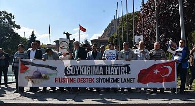 Afyonkarahisar'da Filistin'e destek açıklaması yapıldı