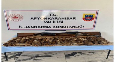 Afyonkarahisar'da kaçak avlanan 2 kişiye 73 bin 150 lira para cezası