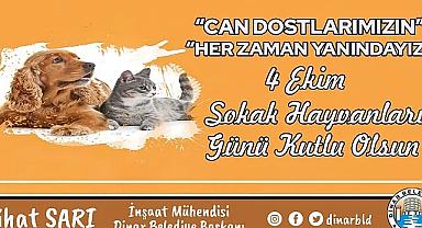 Belediye Başkanı Nihat Sarı'dan Hayvanları Koruma Günu Mesajı