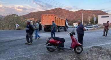 Bodrum'da hafriyat kamyonunun altında kalan motosiklet sürücüsü kadın öldü