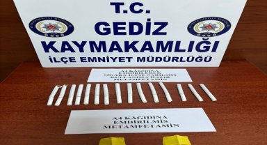 Gediz'de uyuşturucu operasyonunda 2 şüpheli yakalandı