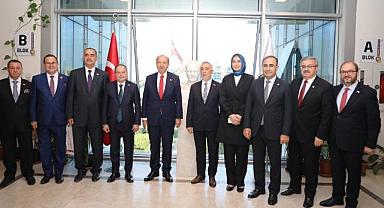 KKTC CUMHURBAŞKANI TATAR, ATSO’DA İŞ DÜNYASINA HİTAP ETTİ