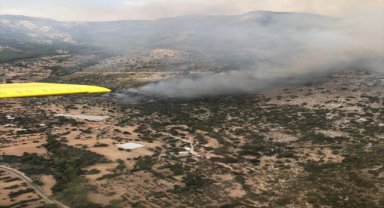 Muğla'da makilik ve tarımsal alanda yangın çıktı