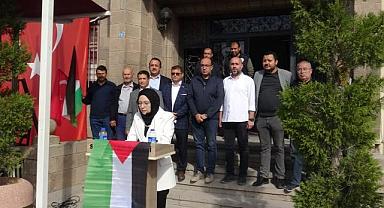 Sandıklı'da Filistin'e destek mitingi düzenlendi