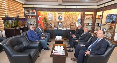 SANDIKLI TİCARET BORSASINDAN BAŞKAN DR. MUSTAFA ÇÖL’E ZİYARET