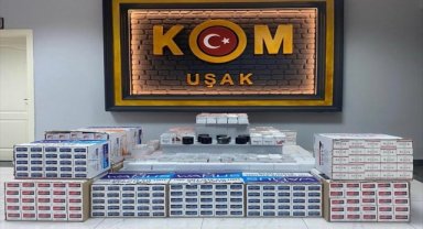 Uşak'ta kaçak sigara operasyonu