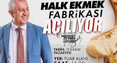 Afyonkarahisar Belediyesi, Halk Ekmek Fabrikası'nın açılışını yapacak.