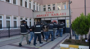 Aydın'da göçmen kaçakçılığı operasyonunda yakalanan 12 kişiden 9'u tutuklandı