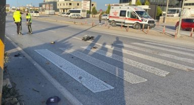 Denizli'de otomobilin çarptığı motosiklet sürücüsü öldü