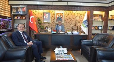 DİNAR CUMHURİYET BAŞSAVCLIĞINDAN BAŞKAN DR. MUSTAFA ÇÖL’E ZİYARET