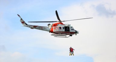 İzmir'de deprem anında tekne kazası tatbikatı yapıldı