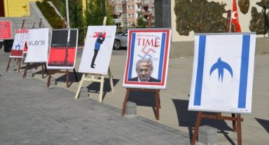 Kütahya'da "İnsanlığın Gözyaşı Filistin İçin Çağrılı Afiş Sergisi" düzenlendi