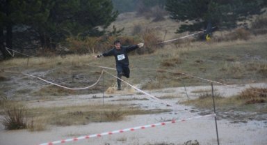 Manisa'da düzenlenen oryantiring yarışlarında ilk gün tamamlandı