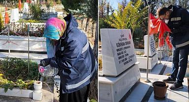 ŞEHİR MEZARLIĞIMIZDA BAKIM ÇALIŞMALARI SÜRÜYOR