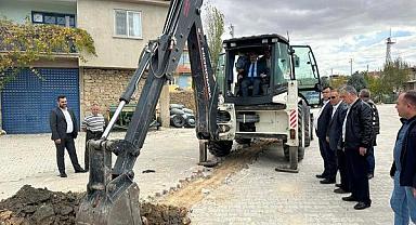 Yaylabağı beldesinde doğalgaz çalışmaları başladı