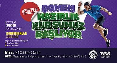 Afyonkarahisar Belediyesi, Gençlere Ücretsiz POMEM Hazırlık Kursları Sunuyor