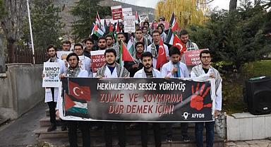 Afyonkarahisar'da İsrail'in Gazze'ye saldırıları protesto edildi