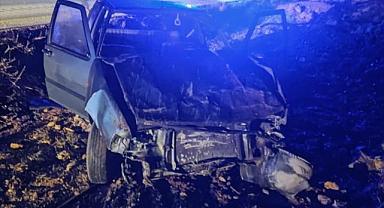Afyonkarahisar'da takla atan otomobildeki 4 kişi yaralandı