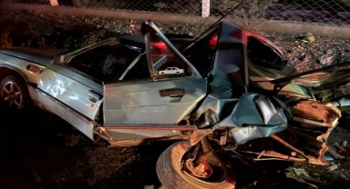 Aydın'da iki otomobilin çarpışması sonucu 7 kişi yaralandı