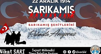 Başkan Sarı'dan Sarıkamış Harekatı'nın 109. Yıl Dönümü mesajı
