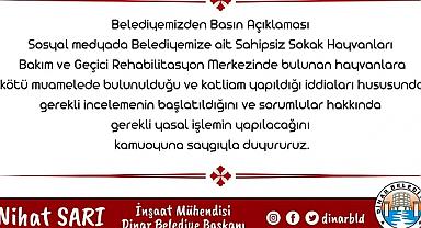 Dinar Belediyesin'den Basın Açıklaması