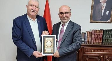 İbrahim Alimoğlu, Afyonkarahisar İl Müftüsü Lütfü İmamoğlu'nu ziyaret etti