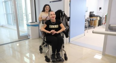 İsviçre'den geldi, Denizli'deki termal rehabilitasyon merkezinde şifa buluyor