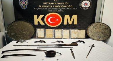 Kütahya'da tarihi eser operasyonunda bir şüpheli yakalandı