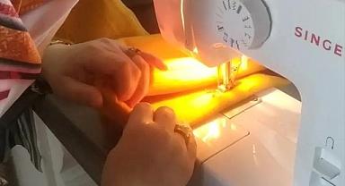 Sandıklı'da dikiş makineleri Gazze için çalıştı