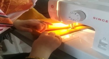 Sandıklı'da dikiş makineleri Gazze için çalıştı