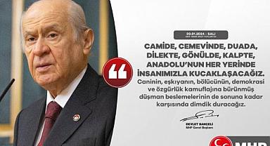 Bahçeli, Afyonkarahisar'da ulusal birlik ve beraberliğe vurgu yaptı