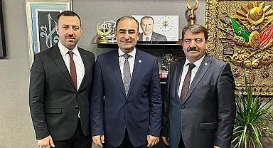Başkan Nihat Sarı, Ali Özkaya'ya ve Hasan Arslan'a Ziyarette Bulundu