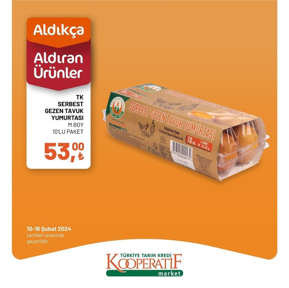 Tarım Kredi Market yumurta fiyatlarını düşürdü