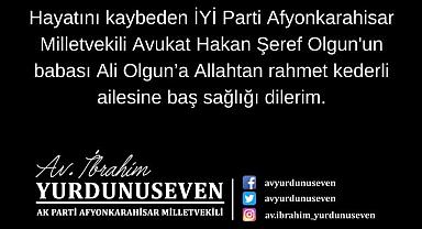  üzücü bir olay nedeniyle başsağlığı dilekleri iletiliyor. 