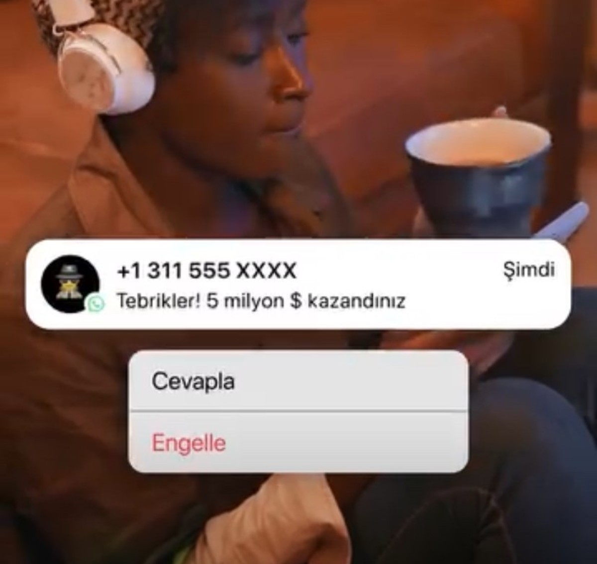 WhatsApp kilit ekranınızda istenmeyen numaraları engelleme