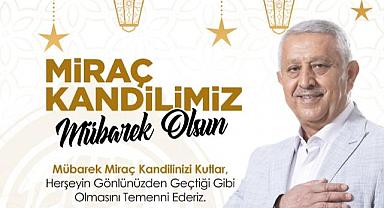 ZEYBEK BAŞKAN´DAN MİRAÇ KANDİLİ MESAJI