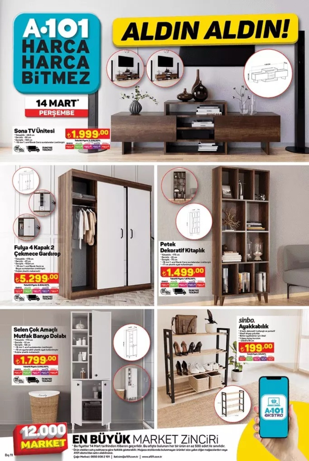 A101 14 MART 2024 İNDİRİMLİ ÜRÜNLERİ
