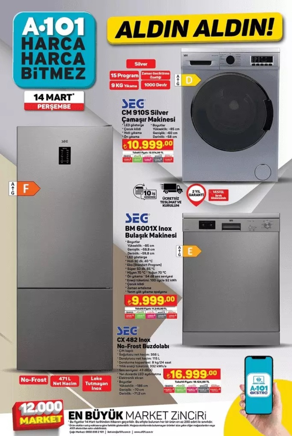 A101 14 MART 2024 İNDİRİMLİ ÜRÜNLERİ