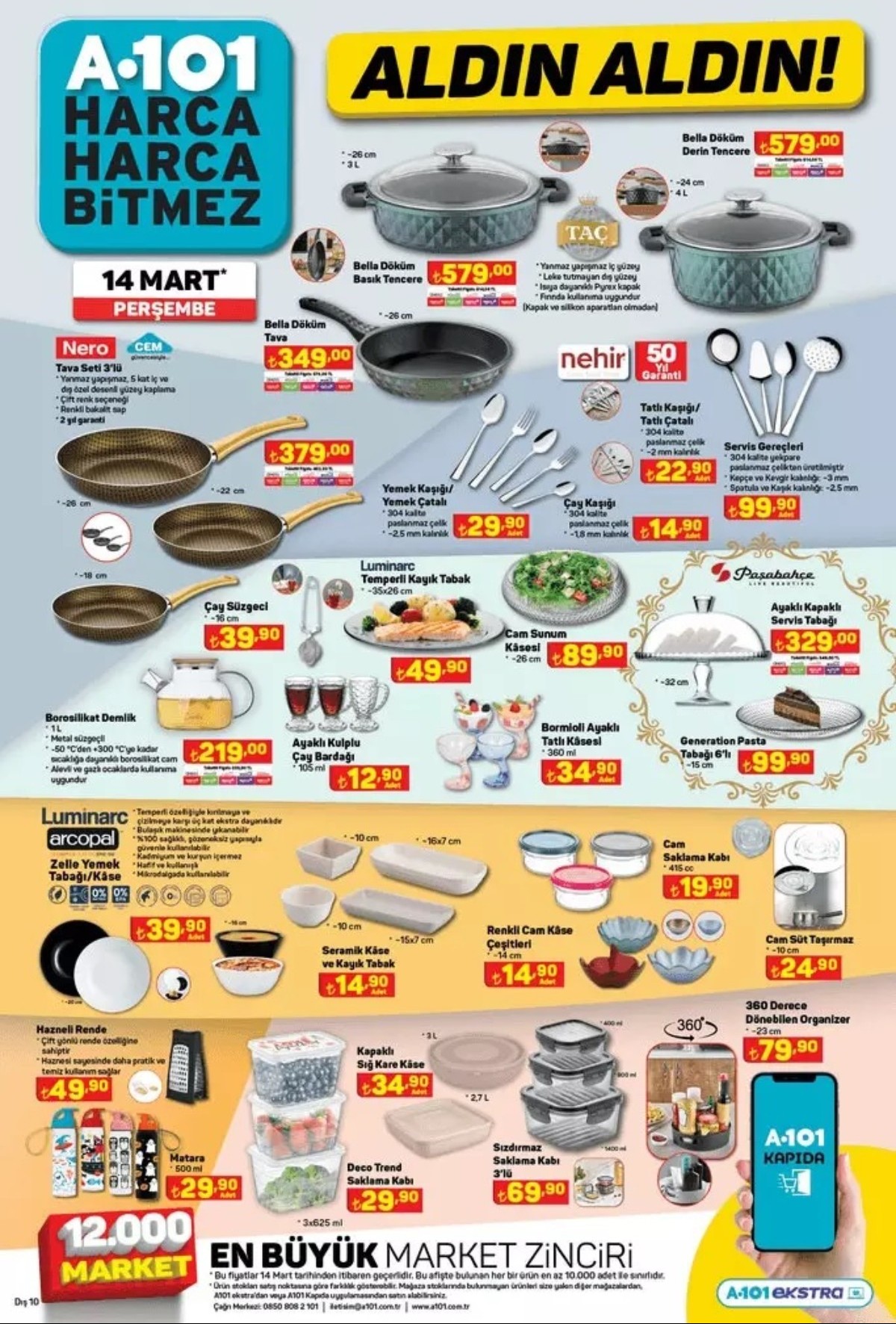 A101 14 MART 2024 İNDİRİMLİ ÜRÜNLERİ
