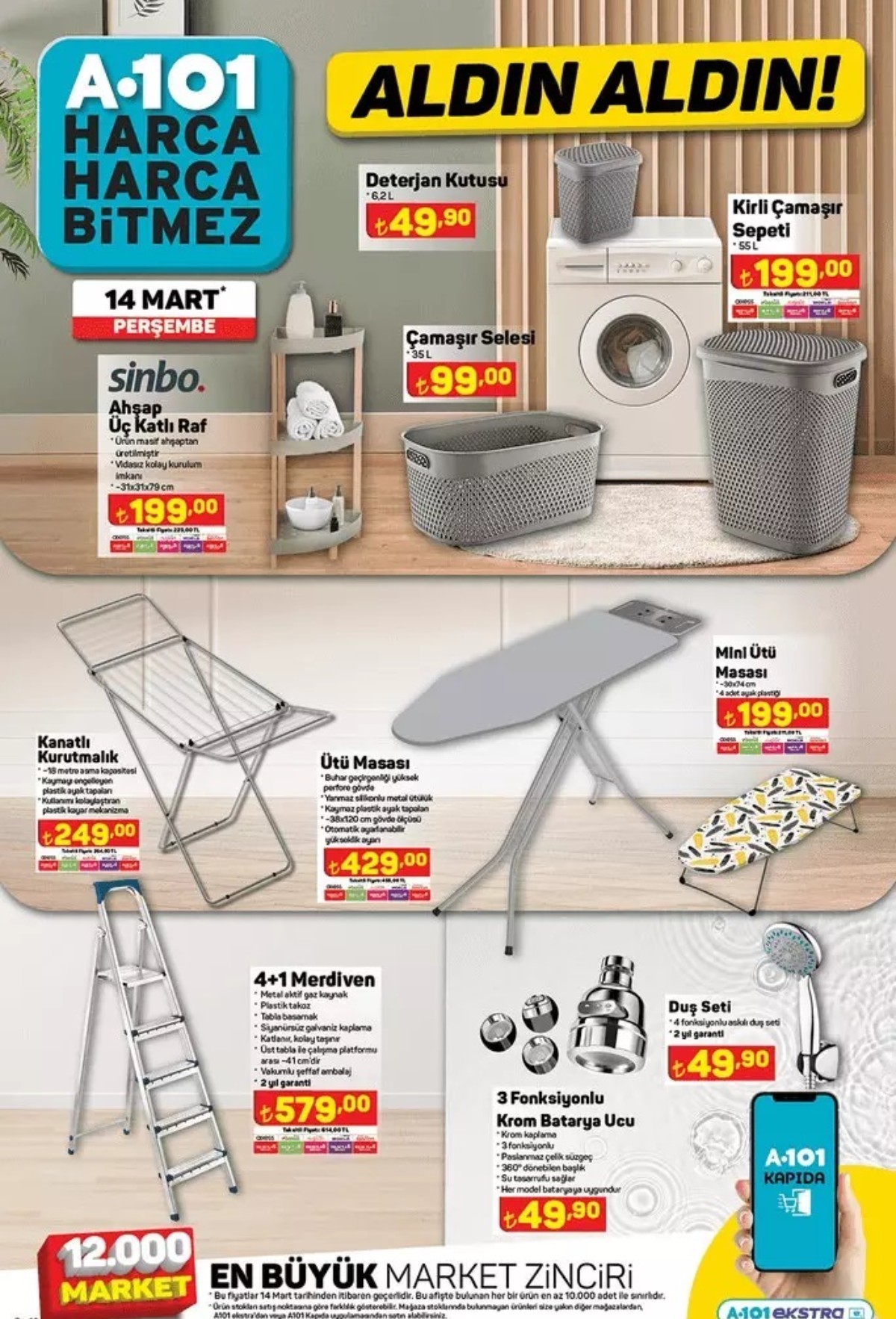 A101 14 MART 2024 İNDİRİMLİ ÜRÜNLERİ
