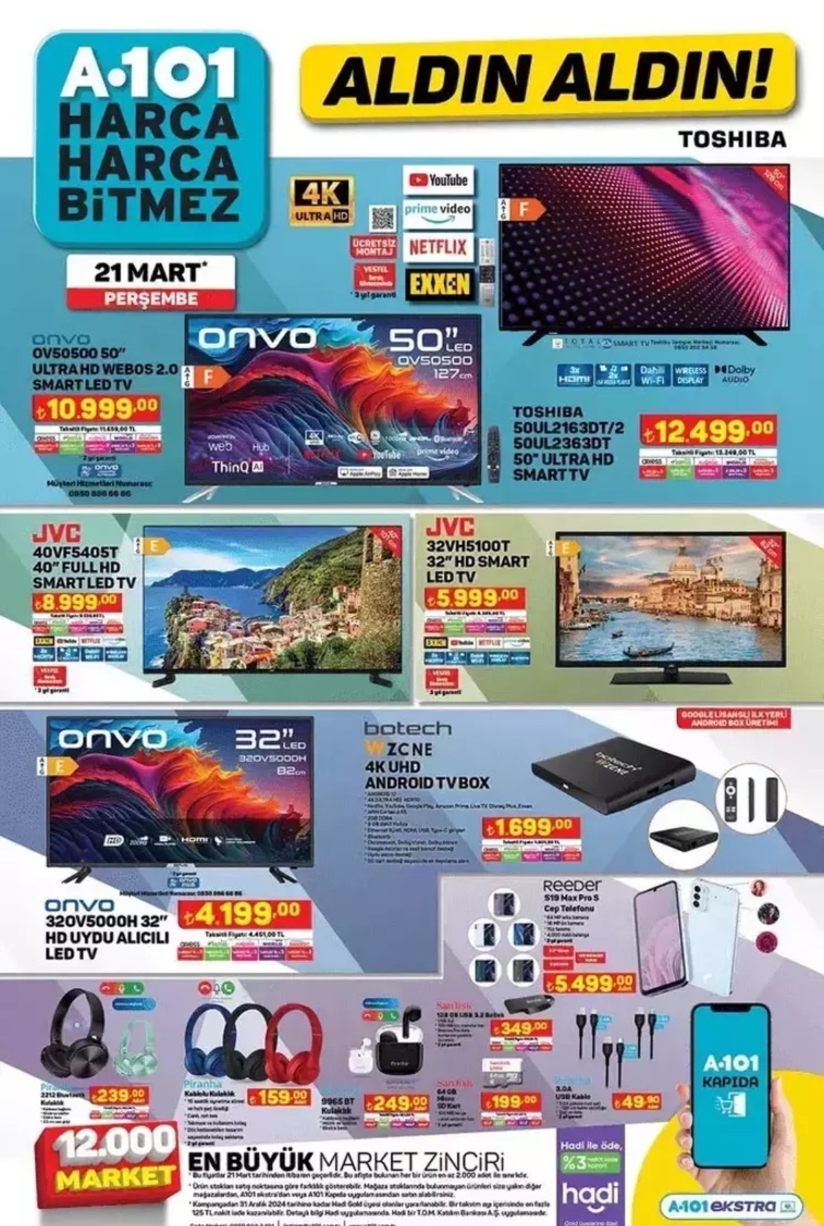 A101'in 21 Mart 2024 Güncel Kataloğu