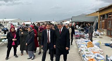 AK Parti Adayı Nihat Sarı, Dinar'da Yoğun Kampanya Yürütüyor